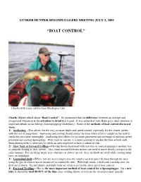 “Boat Control”