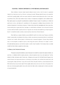 Chapter 2: Theory Difference Consumer Related Research