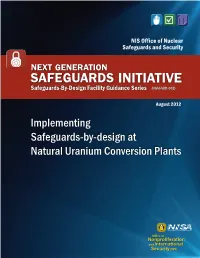 Implementing Safeguards-By-Design at Natural Uranium Conversion Plants