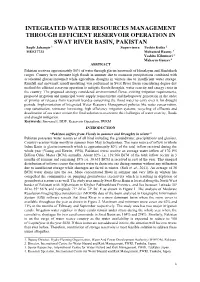 Integrated Water Resources Management Through Efficient Reservoir Operation in Swat River Basin, Pakistan