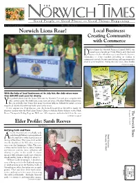 Norwich Lions Roar! Local Business: Creating Community with Commerce