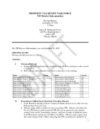 Sep 25 PTAX TIF DRAFT Minutes