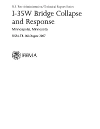 Technical Report #166: I-35W Bridge Collapse and Response