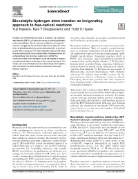 An Invigorating Approach to Free-Radical Reactions
