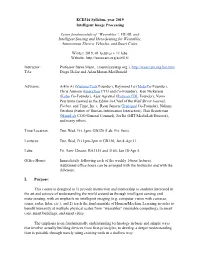 ECE516 Syllabus, Year 2019 Intelligent Image Processing Learn