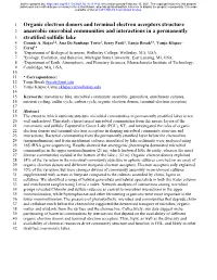 Organic Electron Donors and Terminal Electron Acceptors Structure