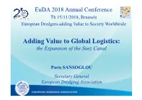 Adding Value to Global Logistics: the Expansion of the Suez Canal