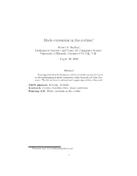 Mode Conversion in the Cochlea?