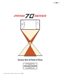 Sensor Size & Field of View