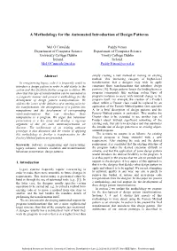 A Methodology for the Automated Introduction of Design Patterns