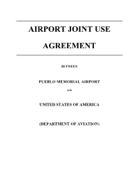Airport Joint Use Agreement