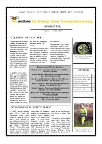 Constituency Newsletter Spring 2009 Draft