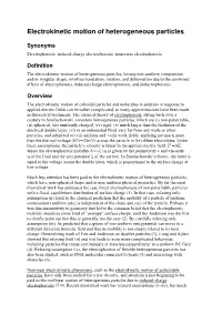 Electrokinetic Motion of Heterogeneous Particles