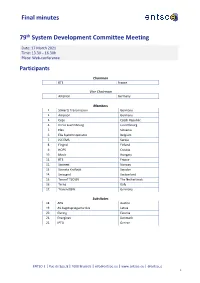 Final Minutes 79Th System Development Committee Meeting