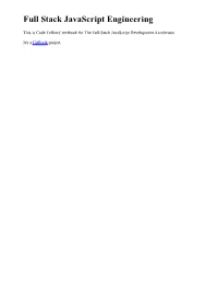 Full Stack Javascript Engineering
