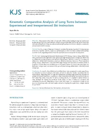 Kinematic Comparative Analysis of Long Turns Between Experienced and Inexperienced Ski Instructors 19