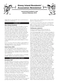 Osney Island Residents' Association Newsletter