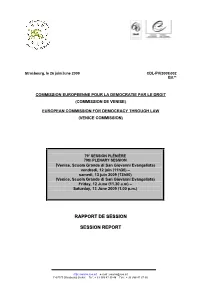 Rapport De Session Session Report