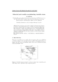 Selected New Results on Pulsating Variable Stars L