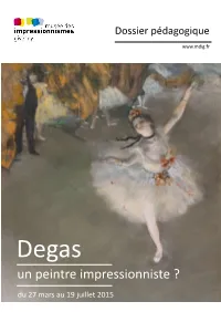 Un Peintre Impressionniste ? Du 27 Mars Au 19 Juillet 2015