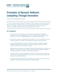 Principles of Dynamic Antitrust: Competing Through Innovation