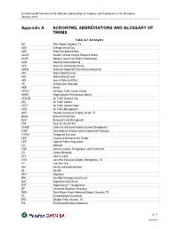 Acronyms, Abbreviations, and Glossary of Terms