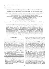 Changes in Rotavirus Genotypes Before and After Vaccine Introduction