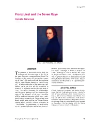 Franz Liszt and the Seven Rays