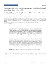 Narrative Review of the Current Management of Radiation-Induced Ureteral Strictures of the Pelvis