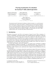 Proving Termination of Evaluation for System F with Control Operators