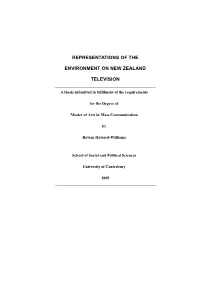 Representations of the Environment on New
