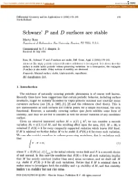 Schwarz' P and D Surfaces Are Stable