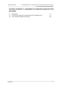 Technical Appendix 7.3: Assessment of Landscape Character Types and Areas Environmental Impact Assessment Report