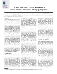 Innovations in Animal-Substrate Interactions Through Geologic Time