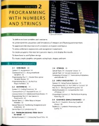 Programming with Numbers and Strings 2
