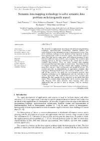 Semantic Data Mapping Technology to Solve Semantic Data Problem on Heterogeneity Aspect