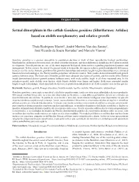 Sexual Dimorphism in the Catfish Genidens Genidens (Siluriformes: Ariidae) Based on Otolith Morphometry and Relative Growth