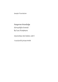 Gevaarlijke Kennis (Dangerous Knowledge, 2007, Sample Translation)