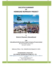 Hemkund Ropeway Project