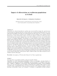 Impact of Afforestation on Earthworm Populations in Iceland