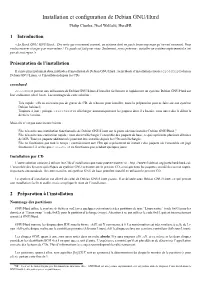 Installation Et Configuration De Debian GNU/Hurd