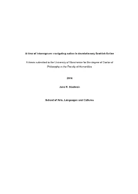 Navigating Nation in Devolutionary Scottish Fiction a Thesis Submitted To