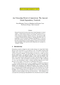 An Ownership Model of Annotation: the Ancient Greek Dependency Treebank