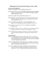 Bibliography of the Marion E. Wade Center Related Writings of Clyde S