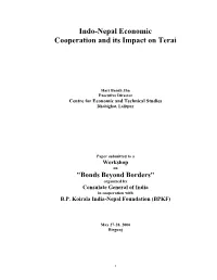 Contributions of Terai In