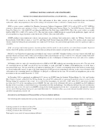 General Motors Company and Subsidiaries Notes To