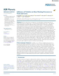 Influence of Volatiles on Mass Wasting Processes on Vesta and Ceres”.7Z (