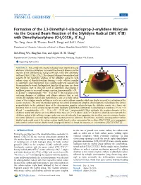 Sih; X2Π) with Dimethylacetylene (CH3CCCH3; X1a1g