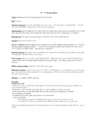 3Rd - 4Th Grade Rules