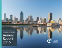Annual Report 2016 the Jewish Community Foundation of Montreal Encourages Charitable Giving by Making It Easy, Efficient and Tax-Smart